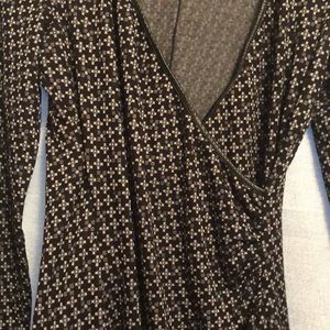 Black sequined short black dress with thigh slit